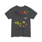 T-Shirt | 10 Year Anniversary - Back Print only - Black Logos | Good Evening Europe Good Morning Australia