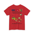 T-Shirt | 10 Year Anniversary - Back Print only - Black Logos | Good Evening Europe Good Morning Australia
