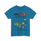 T-Shirt | 10 Year Anniversary - Front Print only - Black Logos | Good Evening Europe Good Morning Australia
