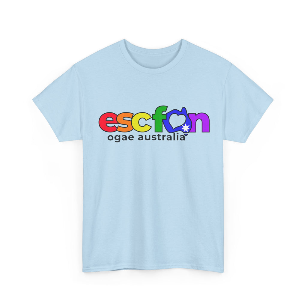 T-Shirt | Rainbow ESCfan Logo - Front Print only - Black Logo