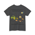 T-Shirt | 10 Year Anniversary - Front & Back Print - Black Logos - Good Evening Europe Good Morning Australia