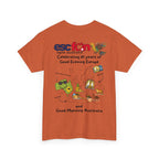 T-Shirt | 10 Year Anniversary - Back Print only - Black Logos | Good Evening Europe Good Morning Australia