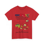 T-Shirt | 10 Year Anniversary - Front Print only - Black Logos | Good Evening Europe Good Morning Australia