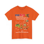 T-Shirt | 10 Year Anniversary - Front Print only - White Logos - Good Evening Europe Good Morning Australia