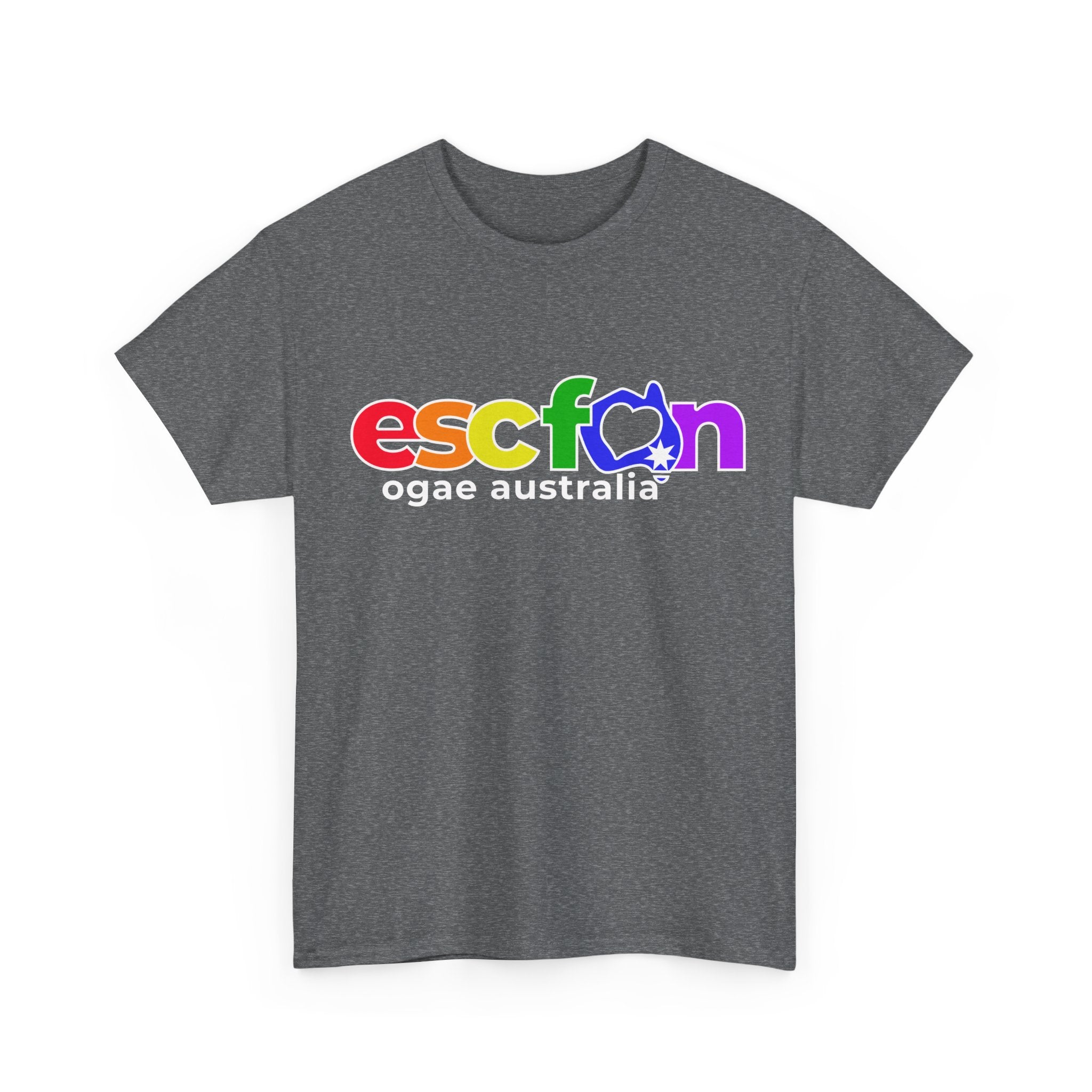 T-Shirt | Rainbow ESCFan Logo - Front Print only - White Logo