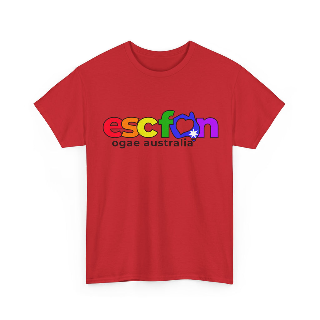 T-Shirt | Rainbow ESCfan Logo - Front Print only - Black Logo
