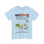T-Shirt | 10 Year Anniversary - Front Print only - Black Logos | Good Evening Europe Good Morning Australia