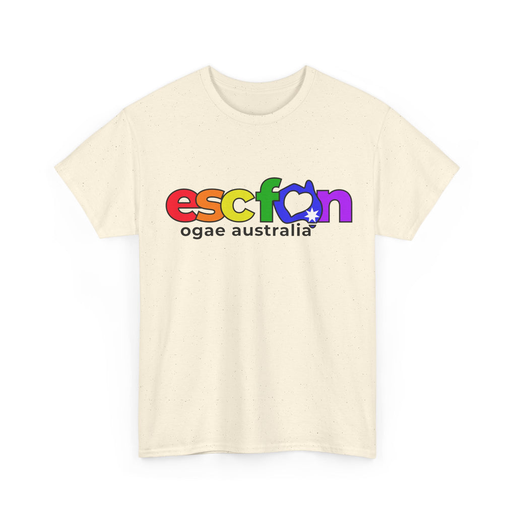 T-Shirt | Rainbow ESCfan Logo - Front Print only - Black Logo