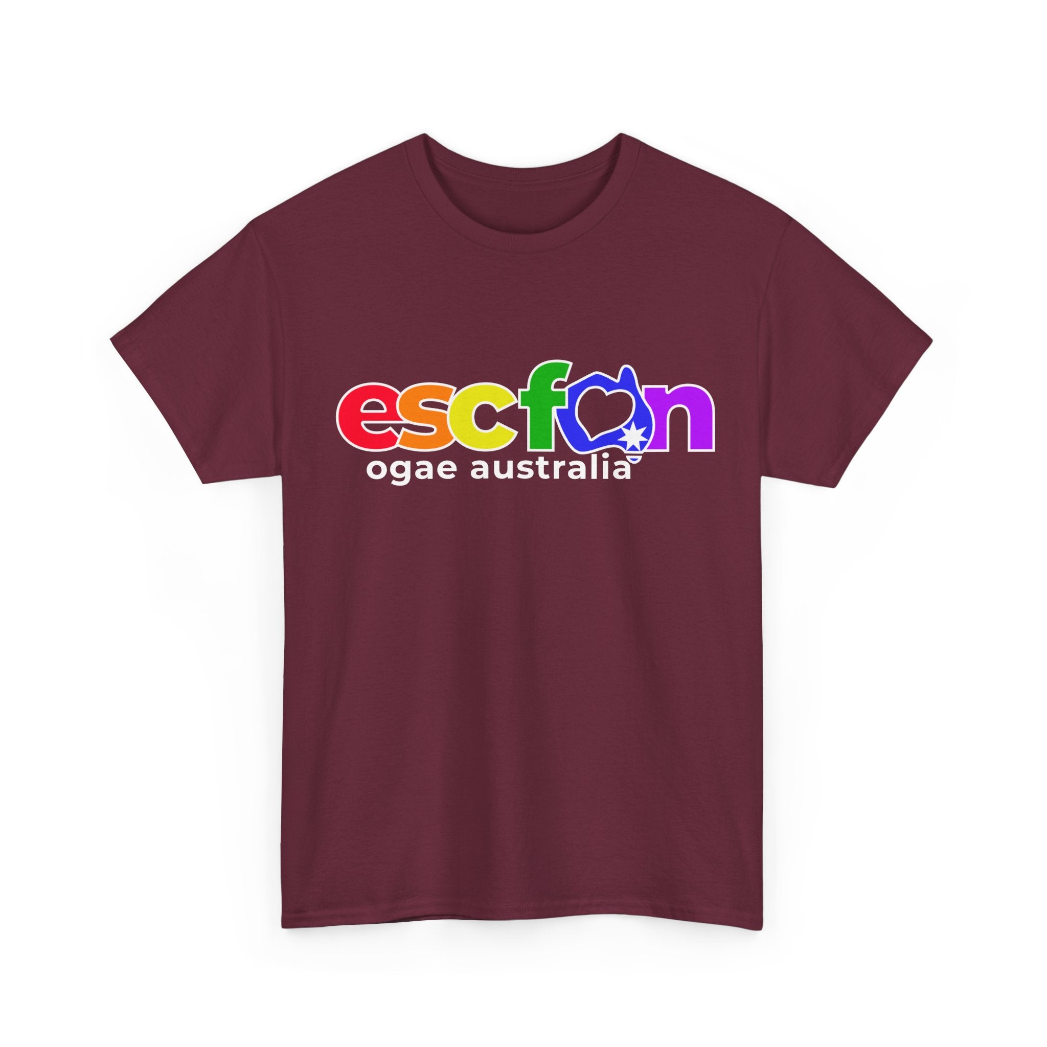 T-Shirt | Rainbow ESCFan Logo - Front Print only - White Logo