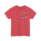 T-Shirt | 10 Year Anniversary - Front & Back Print - White Logos - Good Evening Europe Good Morning Australia
