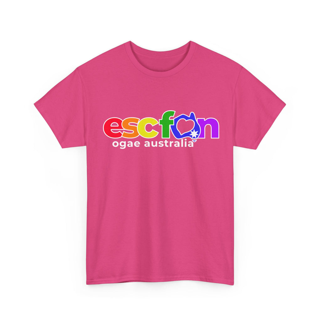 T-Shirt | Rainbow ESCFan Logo - Front Print only - White Logo