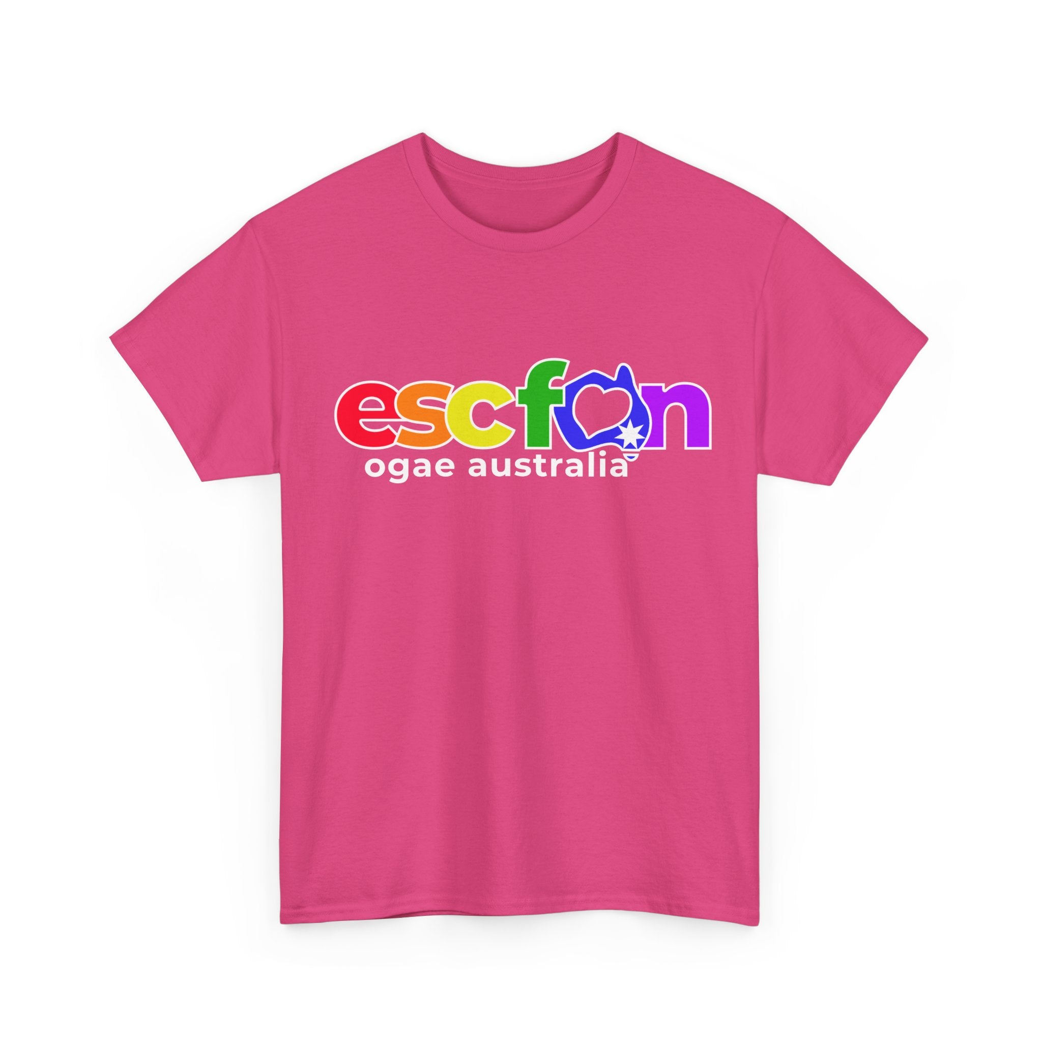 T-Shirt | Rainbow ESCFan Logo - Front Print only - White Logo