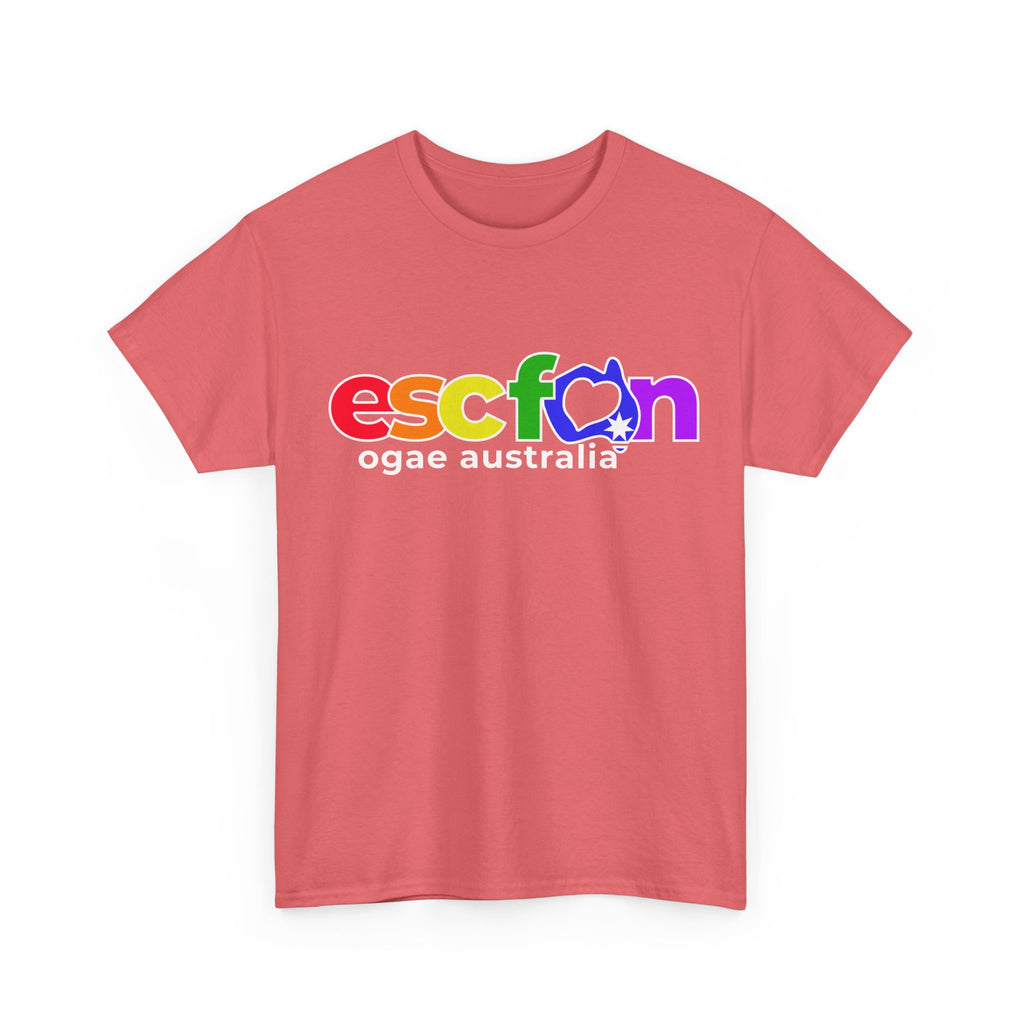 T-Shirt | Rainbow ESCFan Logo - Front Print only - White Logo
