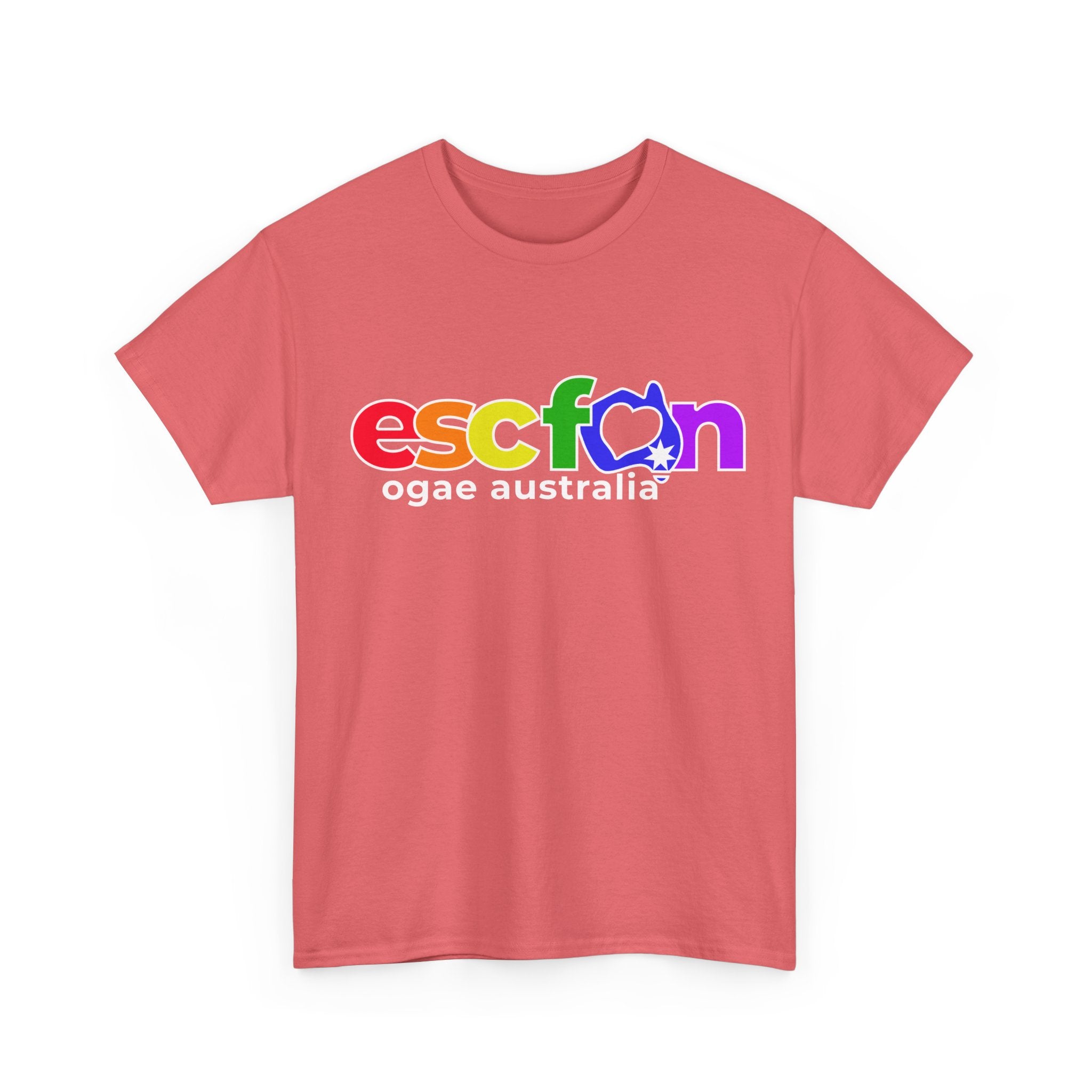 T-Shirt | Rainbow ESCFan Logo - Front Print only - White Logo