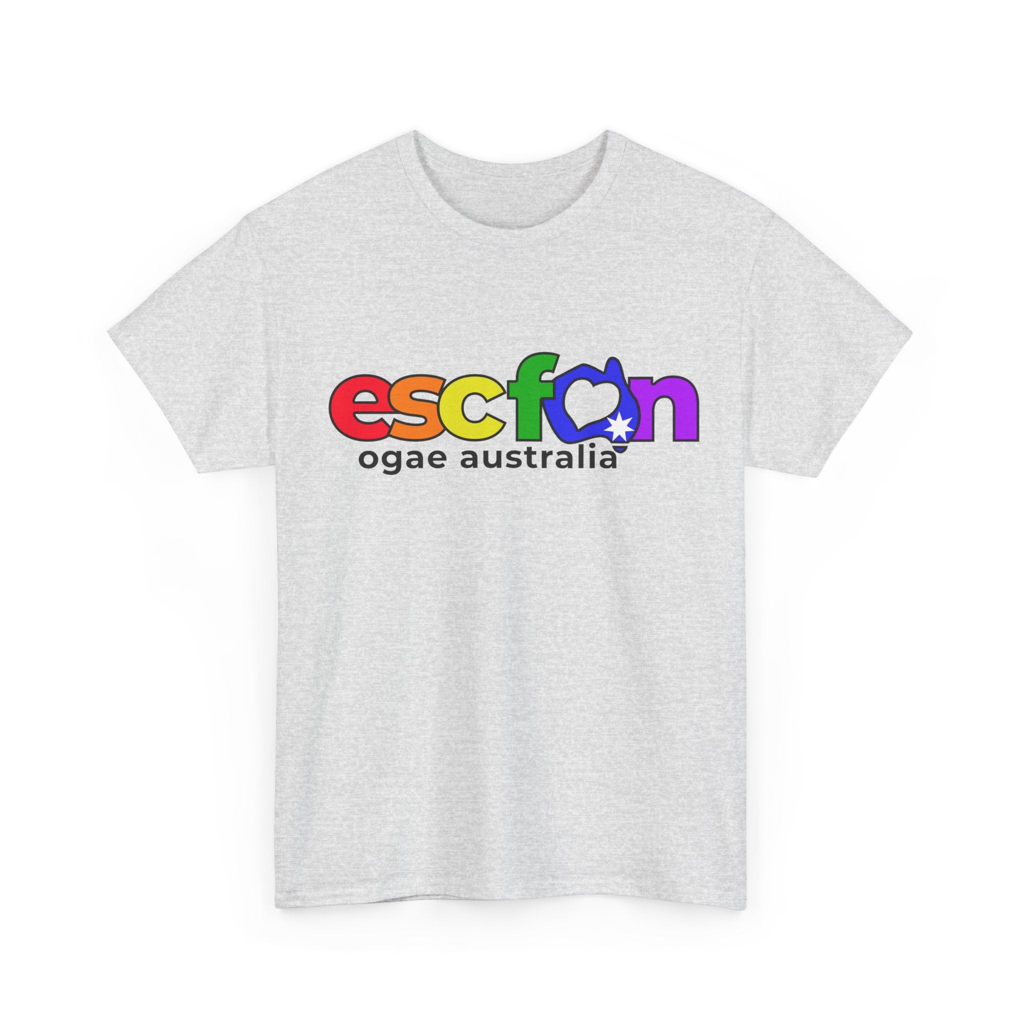 T-Shirt | Rainbow ESCfan Logo - Front Print only - Black Logo