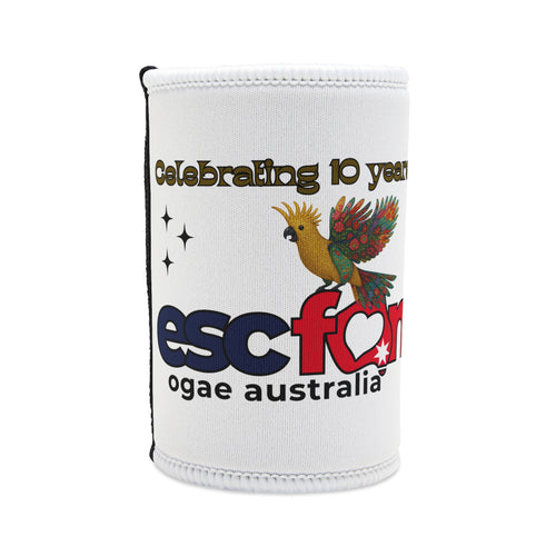 Stubby Cooler – "ESCFan" 10-Year Celebration Neoprene Can Cooler