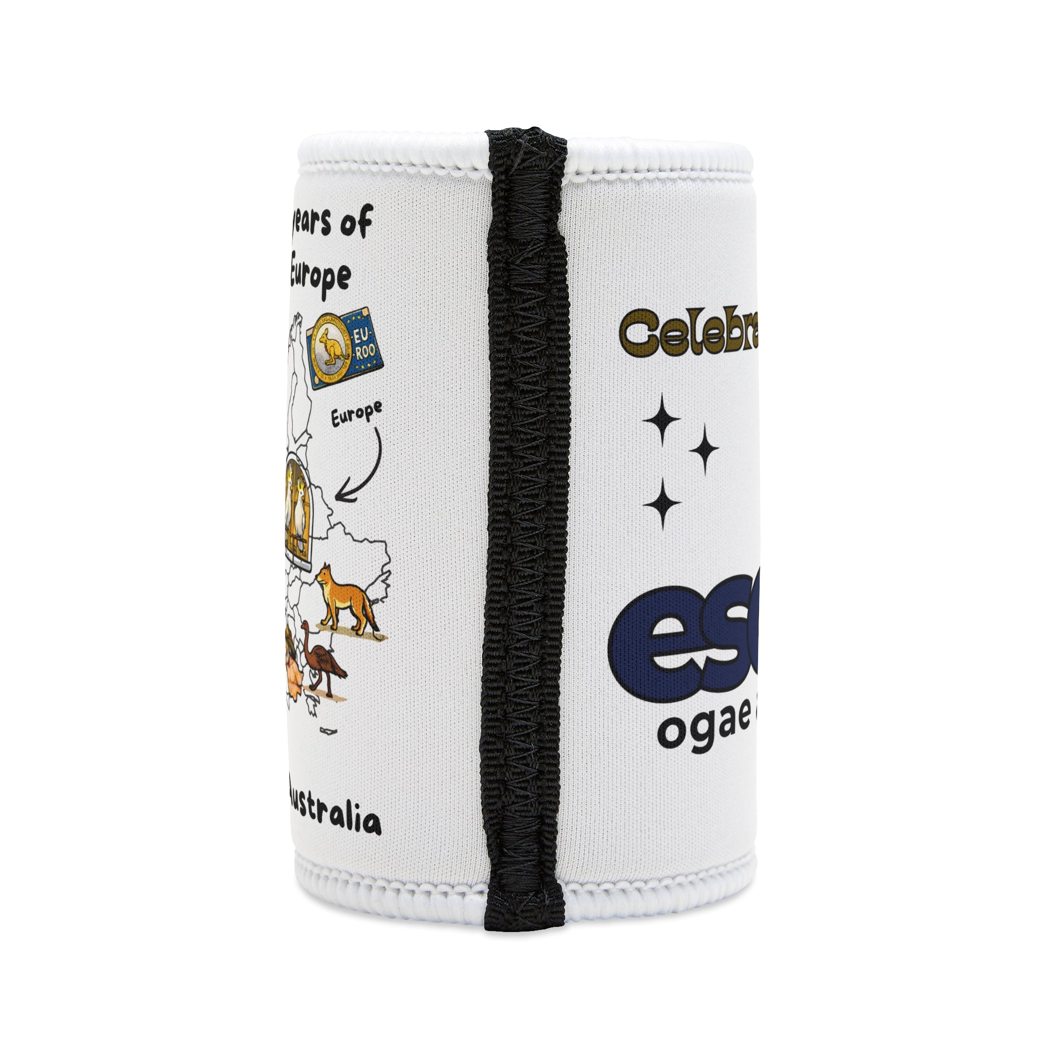 Stubby Cooler – "ESCFan" 10-Year Celebration Neoprene Can Cooler