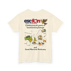 T-Shirt | 10 Year Anniversary - Back Print only - Black Logos | Good Evening Europe Good Morning Australia