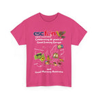 T-Shirt | 10 Year Anniversary - Front Print only - White Logos - Good Evening Europe Good Morning Australia