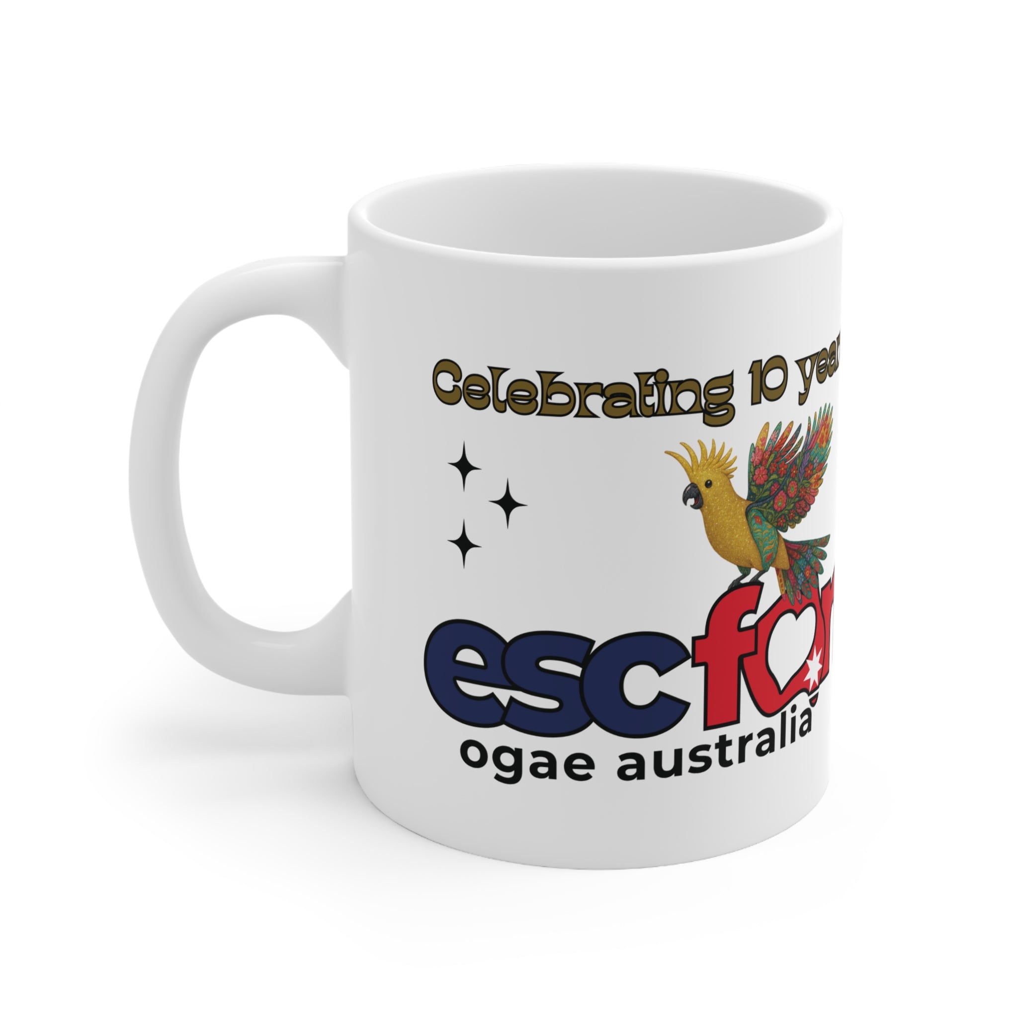 ESCFAN Australia 10 Year Anniversary Mug - Celebrating 10 Years