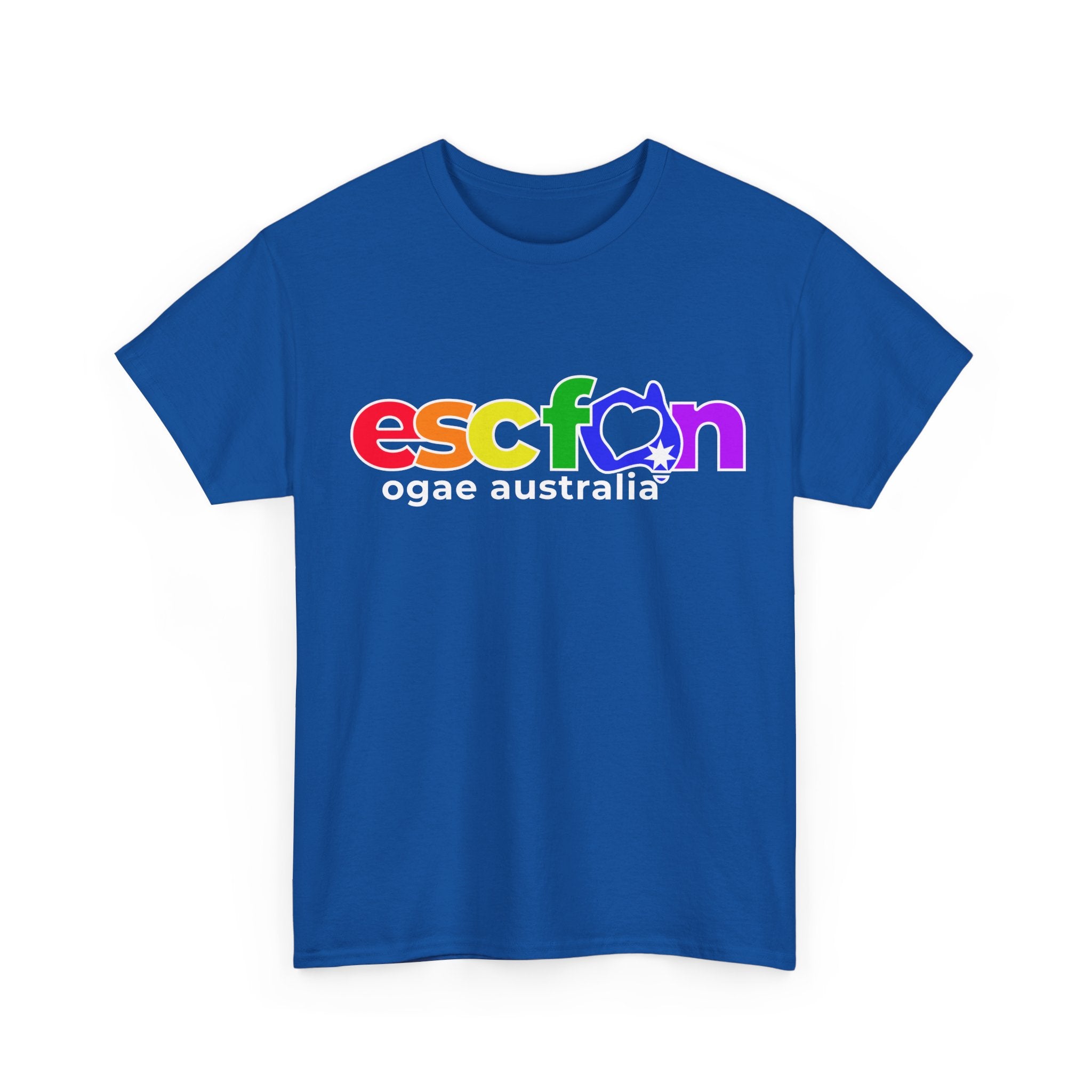 T-Shirt | Rainbow ESCFan Logo - Front Print only - White Logo