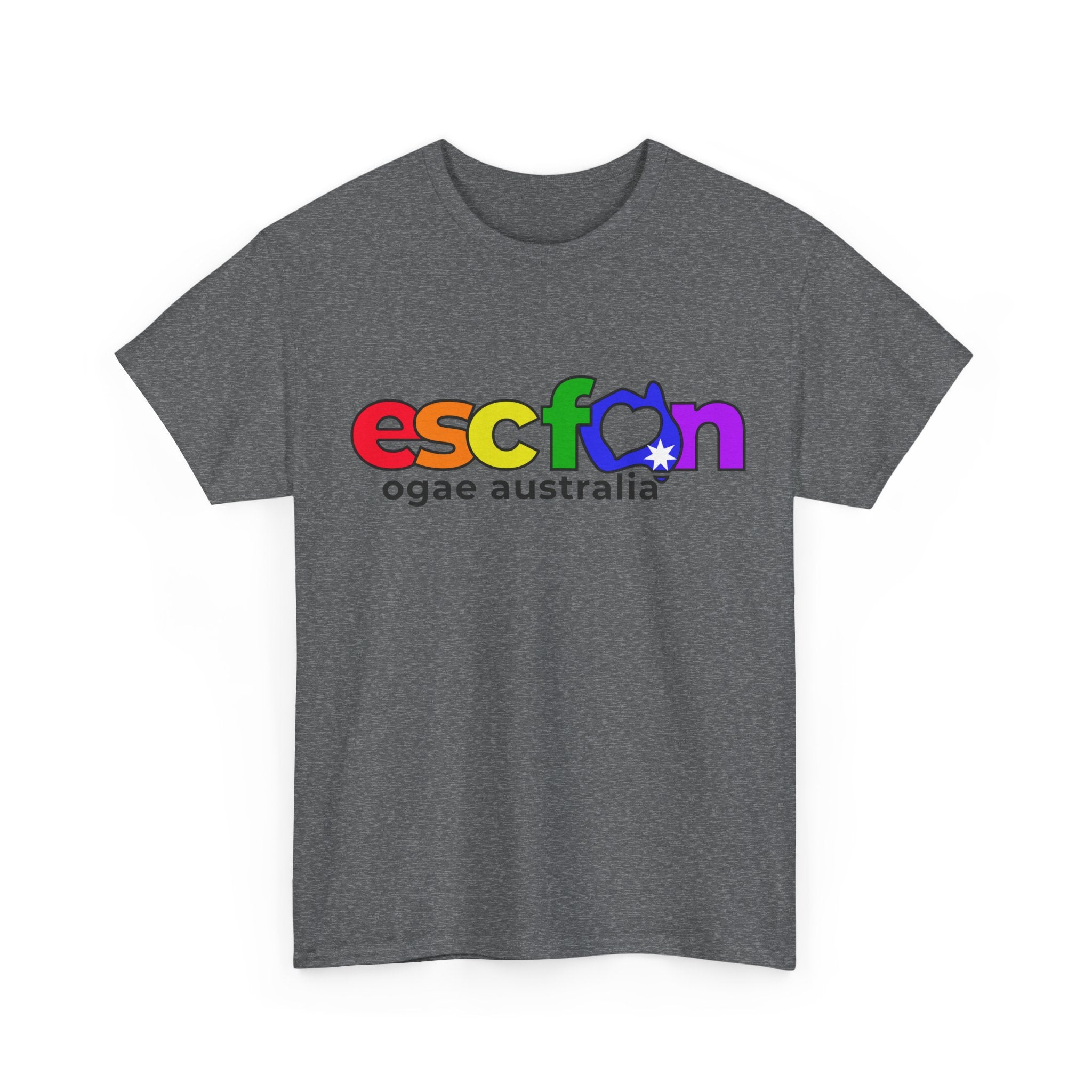 T-Shirt | Rainbow ESCfan Logo - Front Print only - Black Logo