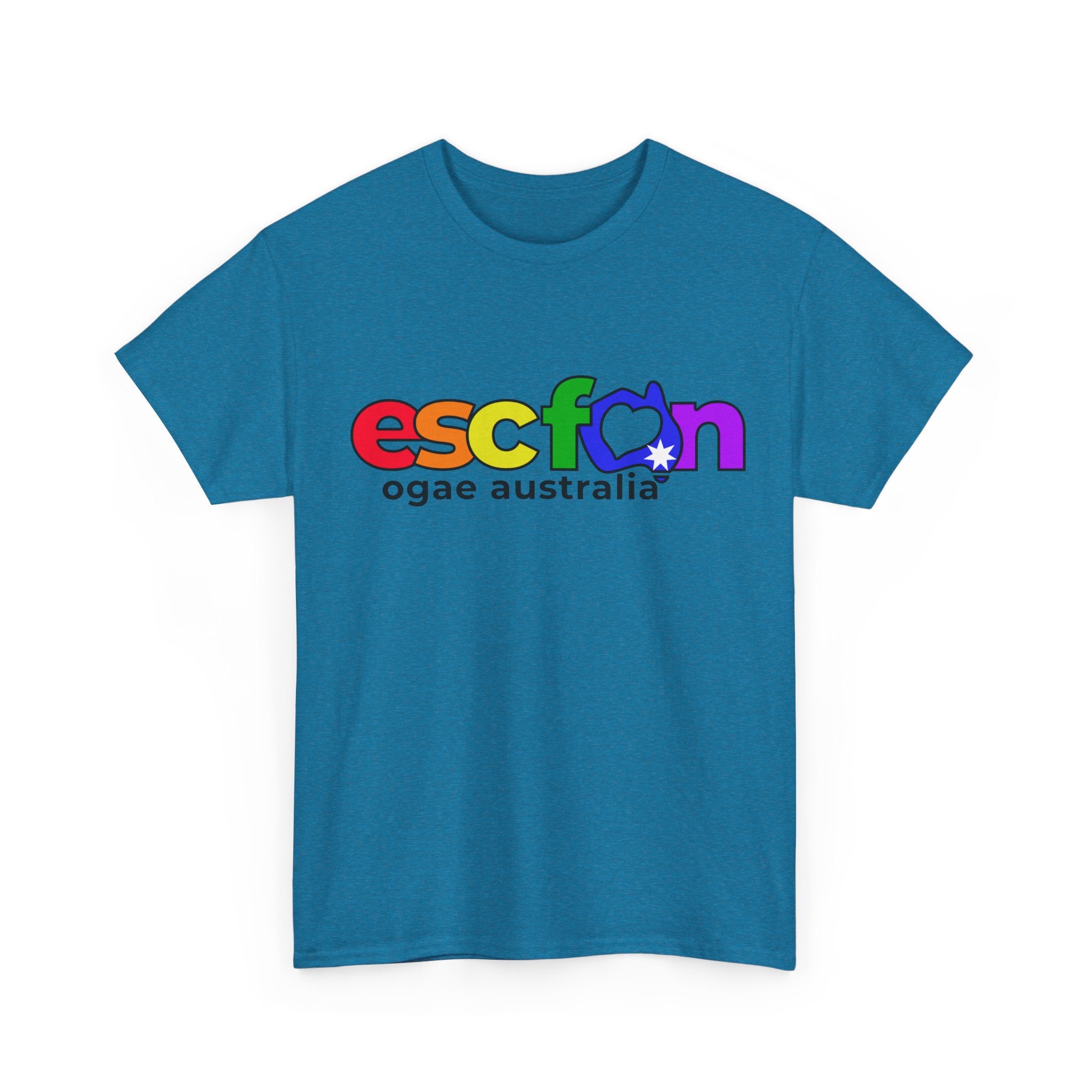 T-Shirt | Rainbow ESCfan Logo - Front Print only - Black Logo