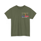 T-Shirt | 10 Year Anniversary - Front & Back Print - White Logos - Good Evening Europe Good Morning Australia