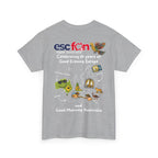 T-Shirt | 10 Year Anniversary - Back Print only - White Logos - Good Evening Europe Good Morning Australia