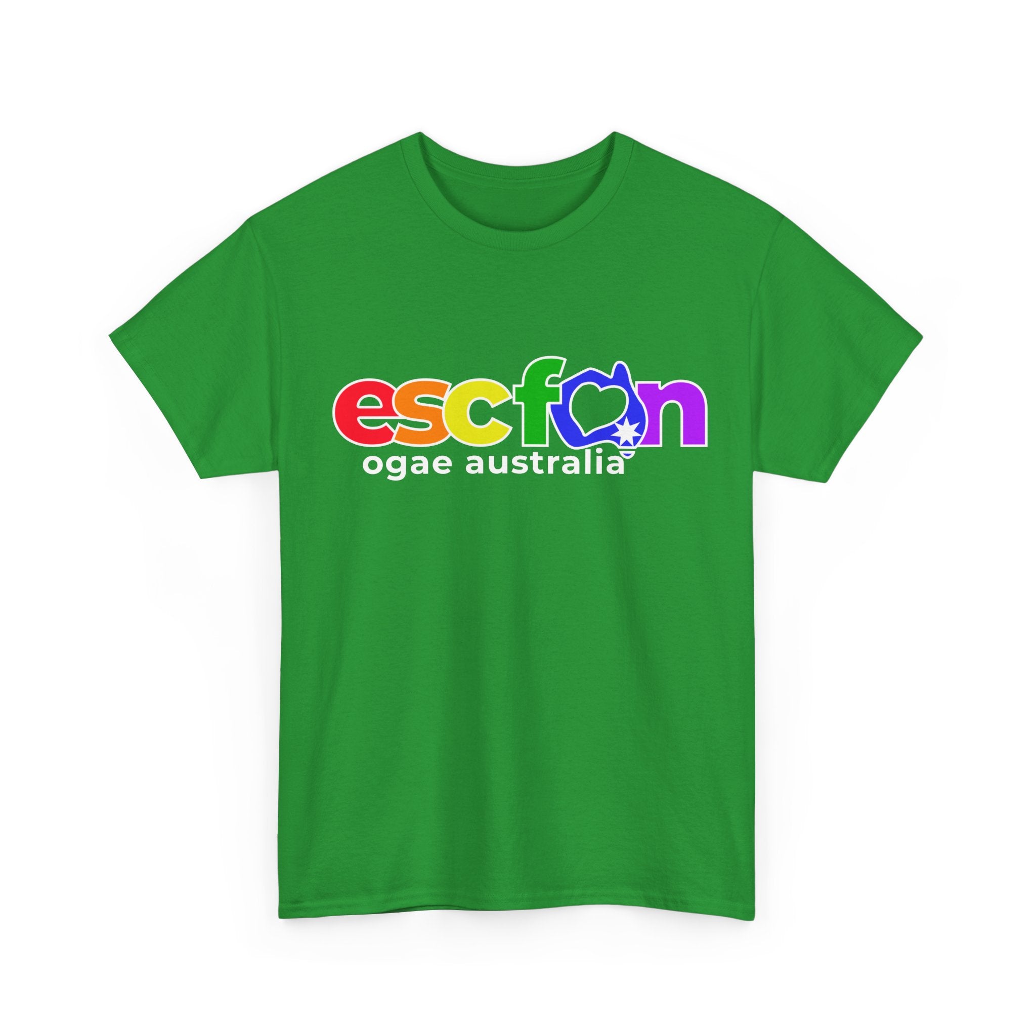 T-Shirt | Rainbow ESCFan Logo - Front Print only - White Logo