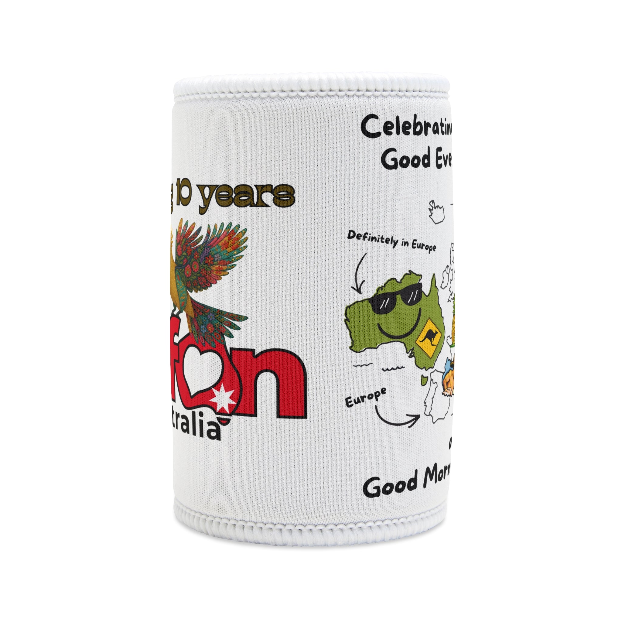 Stubby Cooler – "ESCFan" 10-Year Celebration Neoprene Can Cooler