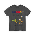 T-Shirt | 10 Year Anniversary - Front Print only - Black Logos | Good Evening Europe Good Morning Australia
