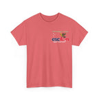 T-Shirt | 10 Year Anniversary - Front & Back Print - White Logos - Good Evening Europe Good Morning Australia