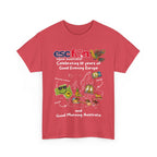 T-Shirt | 10 Year Anniversary - Front Print only - White Logos - Good Evening Europe Good Morning Australia