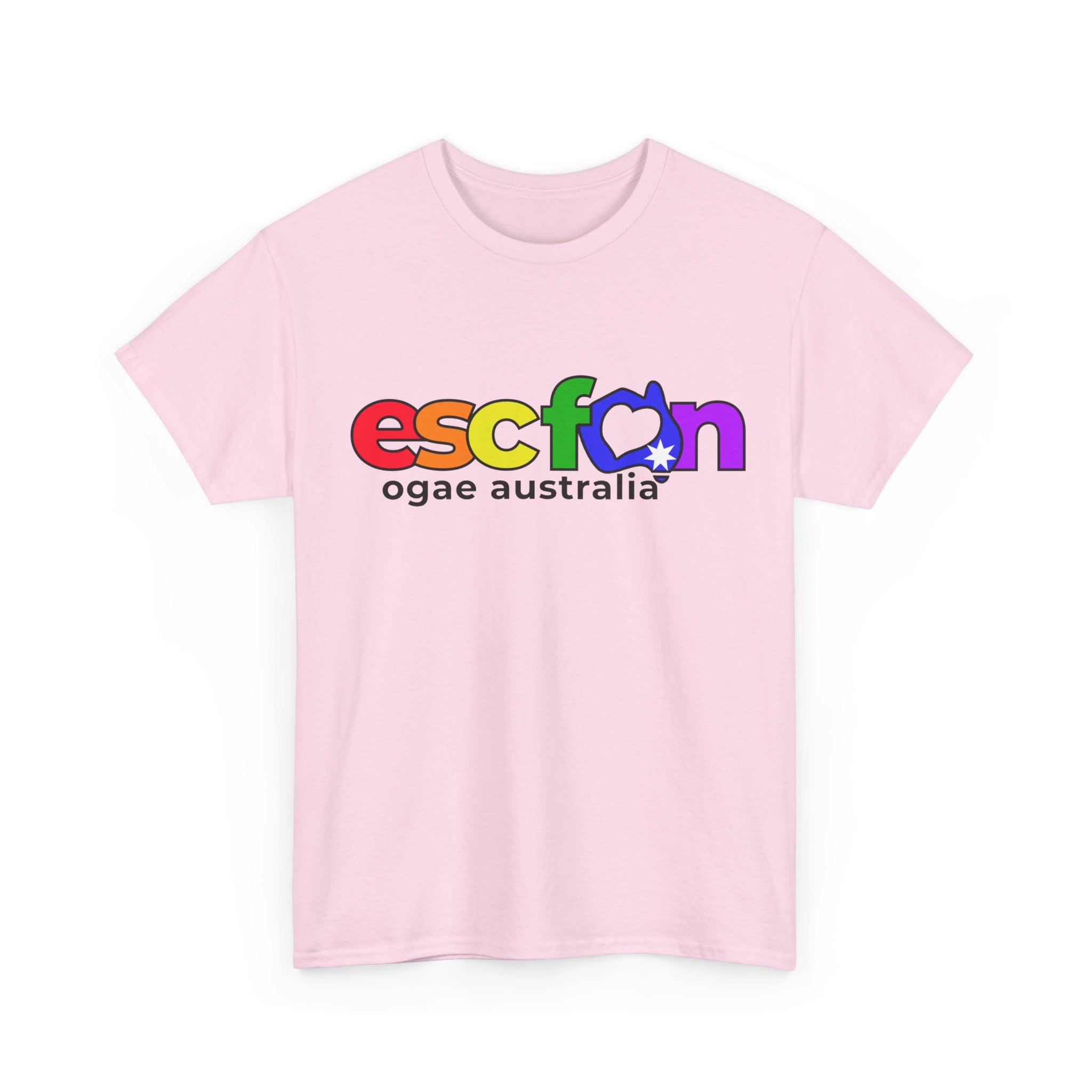 T-Shirt | Rainbow ESCfan Logo - Front Print only - Black Logo